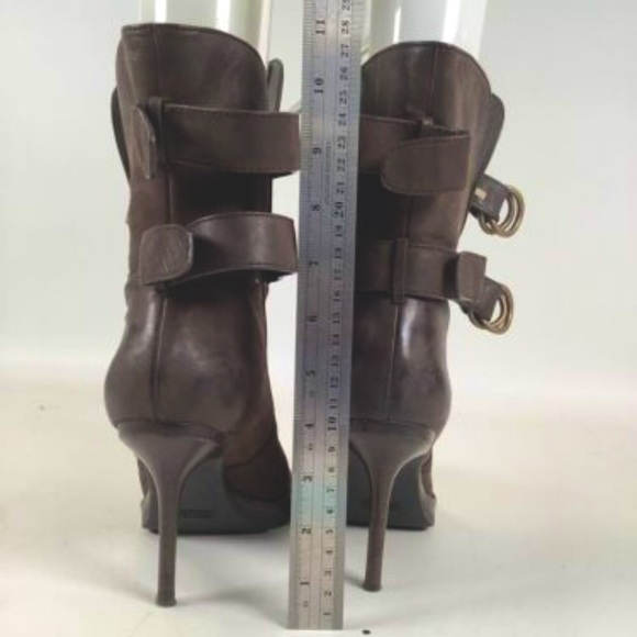 BLACK FRIDAY 35% SALE! Coach Thelma Espresso Brown Leather Mid Calf Boots 8 Wmns - Picture 7 of 8